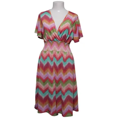 Robe longue (Rose, Vert, Jaune) de Elissa Élasthane, Polyester