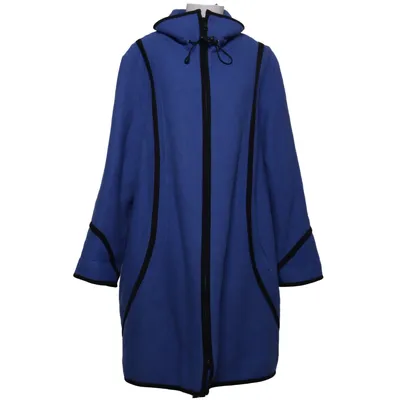Coat (Blue) from Herluf Design Polyester, Viscose, Wool