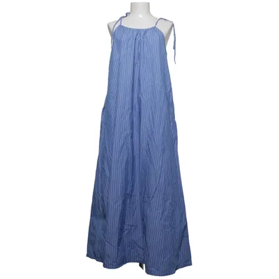 Maxi jurk (Blauw, Wit) van Studio Feder Organisch katoen