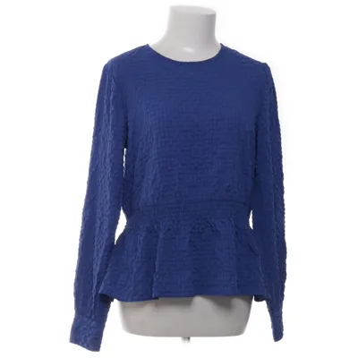 Top péplum (Bleu) de Pieces Élasthane, Polyester recyclé