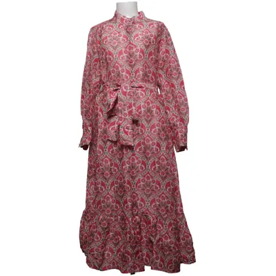 Blousejurk (Roze, Wit) van Zara Linnen, Viscose