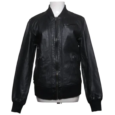 Läderjacka (Grå, Svart) från Poco Loco Skinn