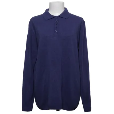 Rugby shirt (Blue) from Cashmere-Feeling Acrylic