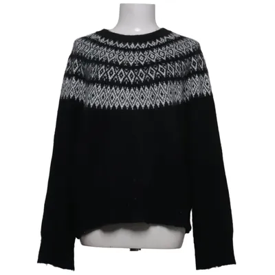 Strickpullover (Schwarz, Weiß) von Magasin Du Nord Alpakawolle, Elasthan, Recyceltes Polyester
