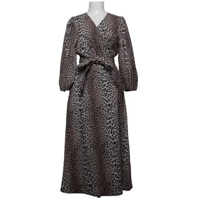 Robe portefeuille (Beige, Noir, Multicolore) de Notes du Nord Coton, Élasthane