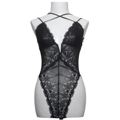 Body (Zwart) van Savage x Fenty Elastaan, Polyamide