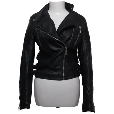 Leather jacket (Black) from Voyelles Polyester, Polyurethane