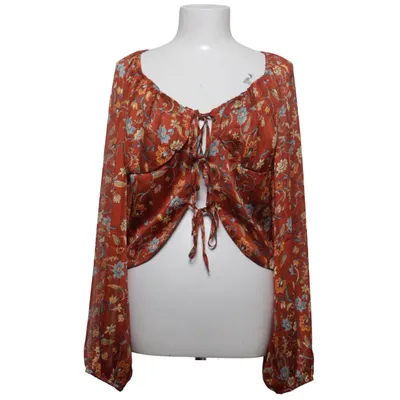 Blouse (Rood, Meerkleurig) van Fashion Nova Polyester
