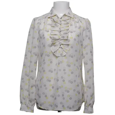 Blouse (Wit, Geel, Grijs) van Style Butler