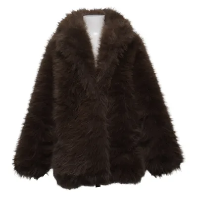 Winter jacket (Brown) from Mango Polyester, Viscose
