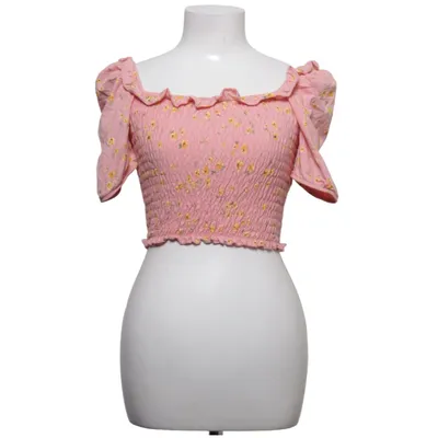 Crop top (Pink, Multicolored) from Miss Selfridge Petites Cotton