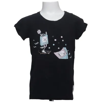 T-shirt (Zwart, Meerkleurig) van Civiliants Organisch katoen