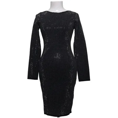 Robe de cocktail (Noir, Argent) de Allyson Polyamide, Viscose