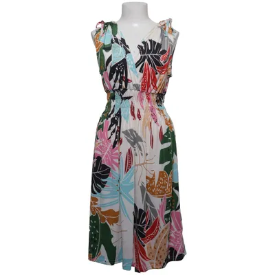 Dress (White, Multicolored) from Leana Mode Elastane, Polyester