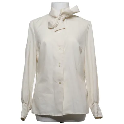 Knytblus (Beige, Vit) från Miss Helen Polyester