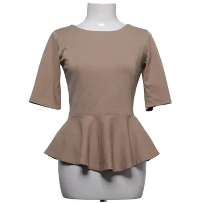 Peplumtopp (Beige) från Moes Bomull, Polyester