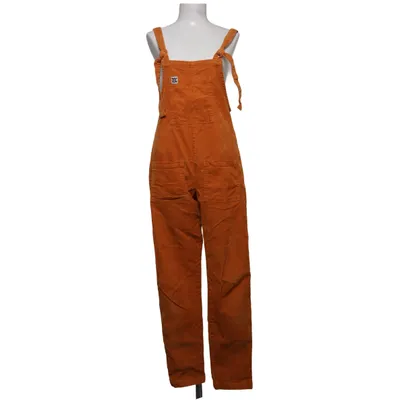 Latzhose (Orange) von Lucy & Yak Elasthan, Bio-Baumwolle