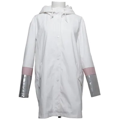 Manteau imperméable (Blanc, Rose, Argent) de Zac & Zoe Polyester, Polyuréthane