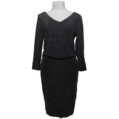 Robe (Noir, Argent) de VILA Clothes Élasthane, Fibre métallique, Polyamide, Polyester