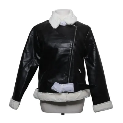 Shearling jacket (Black, White) from Parisian Cotton, Faux fur, Polyurethane