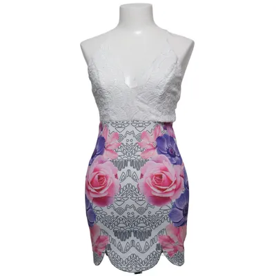 Dress (White, Multicolored) from Ginger Fizz Polyester