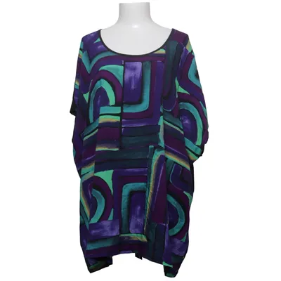 Top (Zwart, Lila, Groen, Meerkleurig) van Ulla Popken Elastaan, Viscose