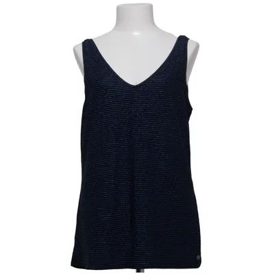 Tank Top (Blue, Black) from Garcia Jeans Elastane, Metallic fiber, Polyamide