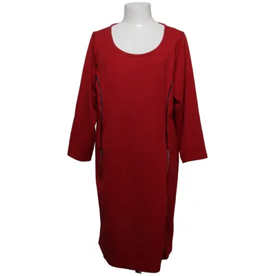 Jurk (Rood) van Jeena Elastaan, Polyester, Viscose