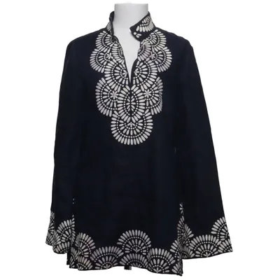 Tunic (Blue, White) from Tory Burch Linen