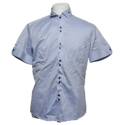 Chemise à manches courtes (Bleu) de Naracamicie Coton