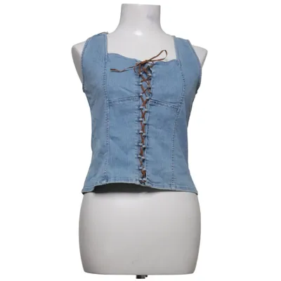 Top (Blue) from Crazy World Cotton, Elastane, Polyester