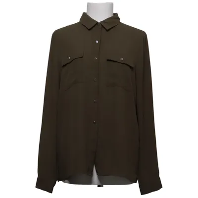 Shirt (Green) from Mango Basics Polyester