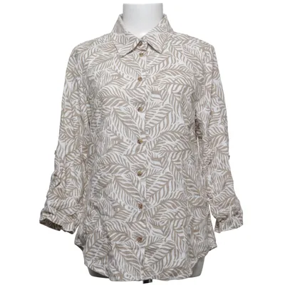Shirt (Beige, Wit) van Sunday Linnen, Viscose