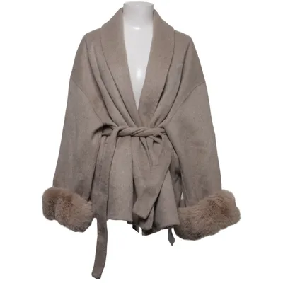 Jas (Beige) van Katch Me Polyester, Wol