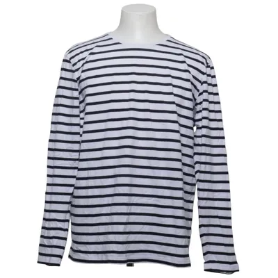T-shirt à manches longues (Blanc, Bleu) de ESPRIT Coton biologique