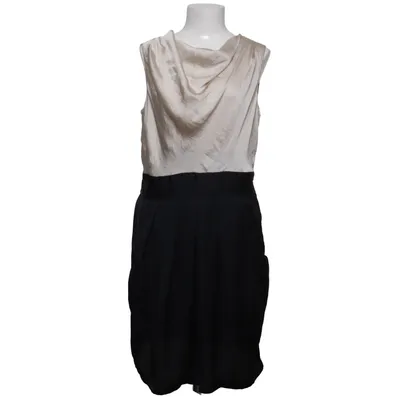 Kjole (Beige, Sort) fra Allen Solly Polyester, Viscose