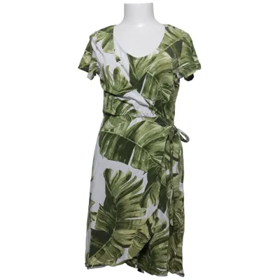 Robe maternité (Vert, Blanc) de H&M Mama Coton, Élasthane, Viscose