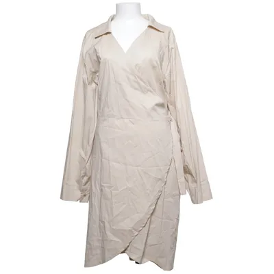 Dress (Beige) from Boohoo Cotton, Elastane