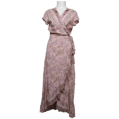 Wrap dress (Pink, Multicolored) from Coconut Milk by Stajl Viscose