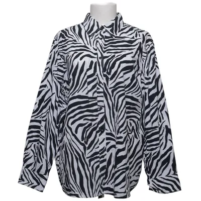 Blouse (Zwart, Wit) van Chaps Katoen