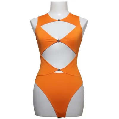 Badedragt (Orange) fra OW Collection Elastan, Polyester