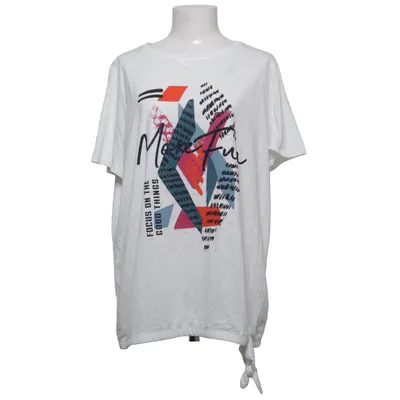 T-shirt (Wit, Meerkleurig) van Cecil Katoen, Polyester
