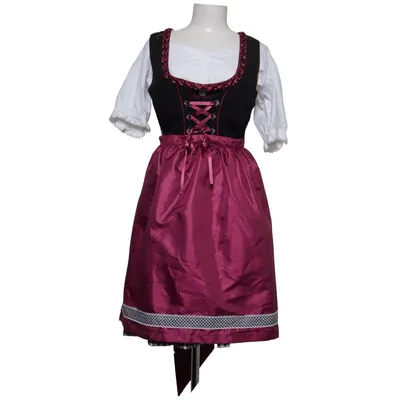 Dirndl (Sort, Hvid, Lilla) fra Waldschütz Bomuld