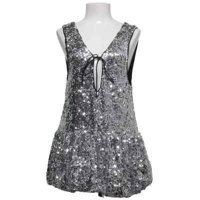 Cocktailklänning (Silverfärgad, Svart) från Monki Elastan, Polyester
