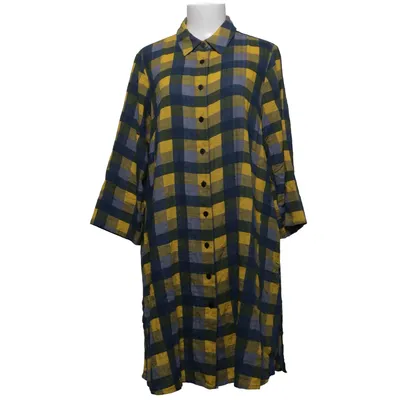Robe chemise (Bleu, Jaune, Multicolore) de Studio Clothing Coton, Viscose