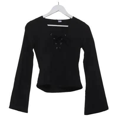 Bluse (Schwarz) von Divided by H&M Baumwolle, Polyamid, Polyester, Viskose