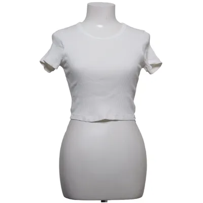 T-shirt (Wit) van Uniqlo Katoen, Elastaan