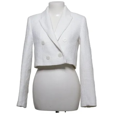 Blazer (Wit) van Zara Katoen, Polyester