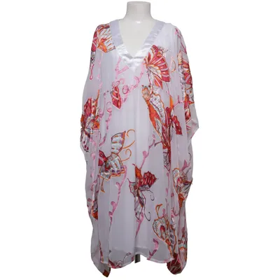 Kaftankjole (Hvid, Flerfarvet) fra Plain Vanilla Polyester