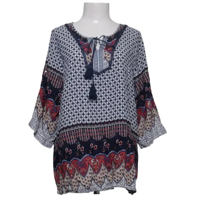 Blus (Blå, Vit, Röd) från OPL Polyester, Viskos